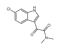 2-(6-chloro-indol-3-yl)-N,N-dimethyl-2-oxo-acetamide结构式