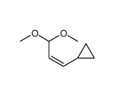 [(1E)-3,3-Dimethoxy-1-propen-1-yl]cyclopropane结构式