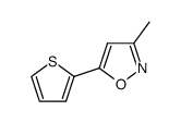 Isoxazole, 3-methyl-5-(2-thienyl)- (9CI) Structure