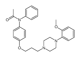 N-[4-[3-[4-(2-methoxyphenyl)piperazin-1-yl]propoxy]phenyl]-N-phenylacetamide Structure