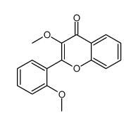 3-methoxy-2-(2-methoxyphenyl)chromen-4-one结构式