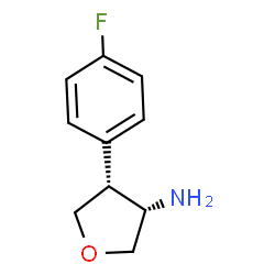(3S,4R)-4-(4-fluorophenyl)oxolan-3-aMine Structure