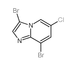 3,8-Dibromo-6-chloroimidazo[1,2-a]pyridine Structure