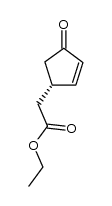 (S)-(+)-ethyl 4-oxocyclopent-2-ene acetate Structure