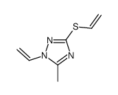 1-ethenyl-3-ethenylsulfanyl-5-methyl-1,2,4-triazole结构式