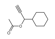1-cyclohexylprop-2-yn-1-yl acetate结构式