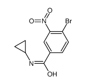 4-Bromo-N-cyclopropyl-3-nitrobenzamide Structure