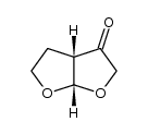 FURO[2,3-B]FURAN-3(2H)-ONE, TETRAHYDRO-, CIS- structure