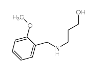 3-[(2-methoxyphenyl)methylamino]propan-1-ol Structure