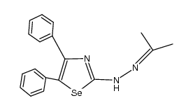 propan-2-one (4,5-diphenyl-selenazol-2-yl)-hydrazone结构式