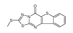 2-(Methylthio)-5H-(1)benzothieno(3,2-d)-1,3,4-thiadiazolo(3,2-a)pyrimidin-5-one Structure