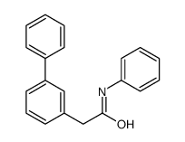 2-(3-联苯)-N-苯乙酰胺结构式