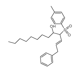 (E)-1-phenyl-4-tosyltridec-2-en-5-ol Structure