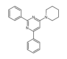 2,4-Diphenyl-6-piperidino-pyrimidin结构式