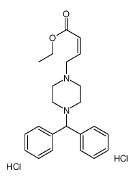 ethyl (E)-4-(4-benzhydrylpiperazin-1-yl)but-2-enoate,dihydrochloride结构式