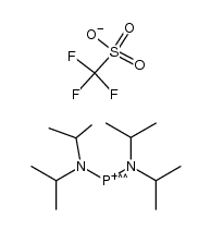 bis(diisopropylamino)phosphanylium trifluoromethanesulfonate Structure