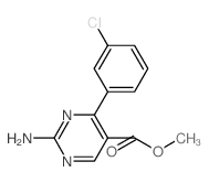 Methyl 2-amino-4-(3-chlorophenyl)pyrimidine-5-carboxylate structure