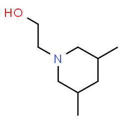 2-(3,5-dimethylpiperidin-1-yl)ethan-1-ol结构式