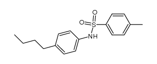 N-(4-butylphenyl)-4-methylbenzenesulfonamide结构式
