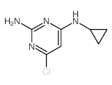 6-chloro-N~4~-cyclopropyl-2,4-pyrimidinediamine(SALTDATA: FREE) structure