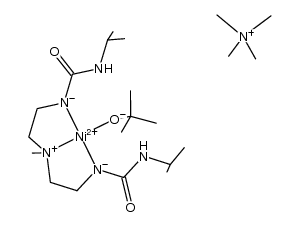 [tetramethylammonium][Ni(bis[(N'-isopropylureido)-N-ethyl]-N-methylamine(-2H))(tert-butoxide)] Structure