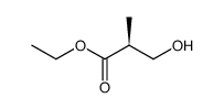 (S)-(+)-3-Hydroxy-2-methyl-propionsaeureethylester结构式