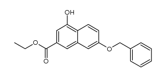 ethyl 7-(benzyloxy)-4-hydroxy-2-naphthoate Structure