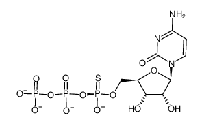 CYTIDINE-5'-O-(1-THIOTRIPHOSPHATE), RP-ISOMER SODIUM SALT Structure