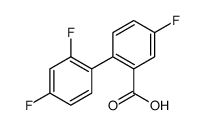 2-(2,4-difluorophenyl)-5-fluorobenzoic acid结构式