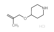 4-[(2-Methyl-2-propenyl)oxy]piperidine hydrochloride Structure