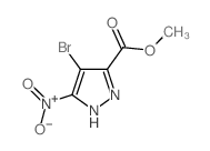 methyl 4-bromo-5-nitro-1H-pyrazole-3-carboxylate structure