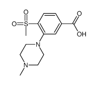 3-(4-甲基-1-哌嗪基)-4-甲砜基苯甲酸结构式
