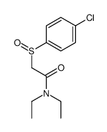 2-(4-chlorophenyl)sulfinyl-N,N-diethylacetamide结构式