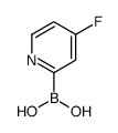 (4-fluoropyridin-2-yl)boronic acid结构式