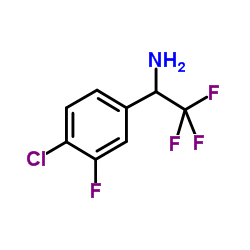 1-(4-Chloro-3-fluorophenyl)-2,2,2-trifluoroethanamine结构式