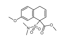 methyl 1,4-dihydro-1-(N,N-dimethylsulfamoyl)-7-methoxynaphthalene-1-carboxylate结构式