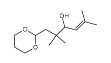 1-(1,3-dioxan-2-yl)-2,2,5-trimethylhex-4-en-3-ol结构式