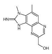 (2-amino-3,4-dimethylimidazo[4,5-h]quinoxalin-8-yl)methanol Structure