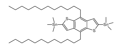 4,8-didodecyl-2,6-bis-trimethylstannanyl-benzo[1,2-b,4,5-b']dithiophene Structure