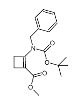 methyl 2-[(benzyl)(tert-butoxycarbonyl)amino]cyclobut-1-enecarboxylate Structure