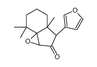 (1aR,3R,3aR,7aR)-3-(furan-3-yl)-3a,7,7-trimethyl-3,4,5,6-tetrahydro-1aH-indeno[1,7a-b]oxiren-2-one Structure