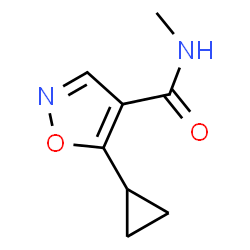 4-Isoxazolecarboxamide,5-cyclopropyl-N-methyl-(9CI) Structure