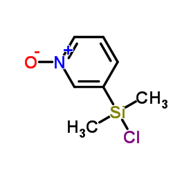 Pyridine, 3-(chlorodimethylsilyl)-, 1-oxide (9CI) structure