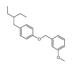 1-(2-ethylbutyl)-4-[(3-methoxyphenyl)methoxy]benzene结构式