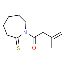 2H-Azepine-2-thione,hexahydro-1-(3-methyl-1-oxo-3-butenyl)- (9CI)结构式