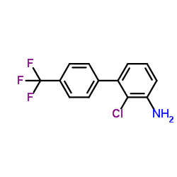 2-氯-4'-(三氟甲基)-[1,1'-联苯]-3-胺结构式