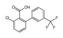 2-chloro-6-[3-(trifluoromethyl)phenyl]benzoic acid Structure