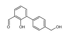 2-hydroxy-3-[4-(hydroxymethyl)phenyl]benzaldehyde Structure