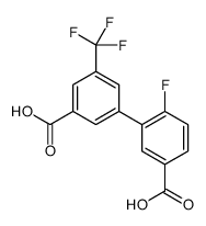 3-[3-carboxy-5-(trifluoromethyl)phenyl]-4-fluorobenzoic acid结构式