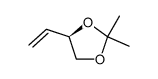 (R)-1,2-O-isopropylidene-3-butene-1,2-diol Structure